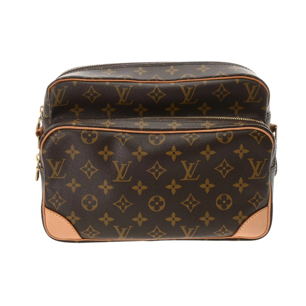 LOUIS VUITTON Monogram Nile Brown Canvas Shoulder Bag